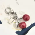 Colgante Estilo Cereza / Plata Rosa