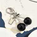 Cherry Style Pendant / Silver Black
