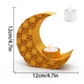 Ornement de Lune avec LED Blanc Chaud (MM3D036) / Or