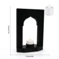 Ornement d'Arche avec LED Blanc Chaud (MM3D037) / Noir