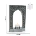 Ornement d'Arche avec LED Blanc Chaud (MM3D037) / Argent