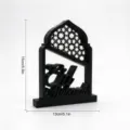 Ornement Creux Lettre Eid Mubarak (MM3D038) / Noir