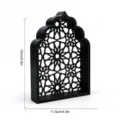 Ornement Creux Fenêtre Arche Pointue (MM3D041) / Noir