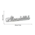 Alhamdulillah (MM3D030D) / KT Board Packaging / Silver