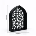 Ornement de Grille Géométrique Complexe (MM3D042) / Noir