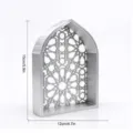 Ornement de Grille Géométrique Complexe (MM3D042) / Argent