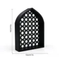 Arche Pointue à Motif Triple Cercle (MM3D043) / Noir