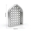 Arche Pointue à Motif Triple Cercle (MM3D043) / Argent