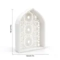 Arche Pointue à Motif Floral (MM3D044) / Blanc