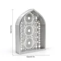 Arche Pointue à Motif Floral (MM3D044) / Argent
