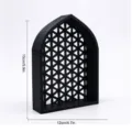 Arche Pointue à Grille en Nid d'Abeille (MM3D045) / Noir