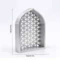 Arche Pointue à Grille en Nid d'Abeille (MM3D045) / Argent