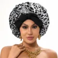 M / Cinta de Una Sola Capa / Estampado de Leopardo Negro Blanco Gris