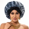 M / Cinta de Una Sola Capa / Estampado de Leopardo Azul Negro