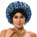 M / Cinta de Una Sola Capa / Estampado de Leopardo Azul