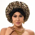 M / Cinta de Una Sola Capa / Estampado de Leopardo Café Negro