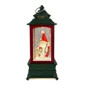 Medium Square Lantern Elf Santa