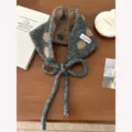 Stile con Laccio a Pois (EBT-005) / 115x14cm / Grigio Con Pois Caffè