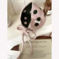 Stile con Laccio a Pois (EBT-005) / 115x14cm / Rosa Con Pois Verdi