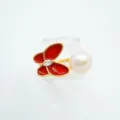 Schmetterling Stil (4) / Mit Acrylperle