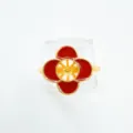 Stile Fiore a Quattro Petali Rosso (1) / Montatura Vuota