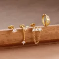 Geometric Tassel Style (Y26707) / 4 Pieces/Pack / Gold