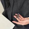 Collier Lunettes Corde Noire