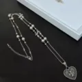 Collier Cœur Perle