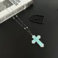 Collier Croix Bleu