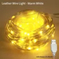 Lederbandlicht / 2 Meter 20 LEDs / Warmweiß / USB Immer an