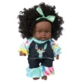 Schwarzes Tie-dye Hirsch Set Stil (Q8-048C) / 8 Zoll