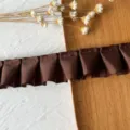 Coffee Ribbed Ruffled Style (No. 5) / 3 Meters (Width 2.5cm)