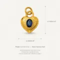 Blue Sapphire Heart Pendant