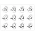 Stijl 8 / 10 Vellen (120 Stickers/Verpakking) / Zwart Wit