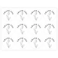 Stijl 13 / 10 Vellen (120 Stickers/Verpakking) / Zwart Wit