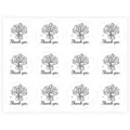 Stijl 15 / 10 Vellen (120 Stickers/Verpakking) / Zwart Wit