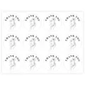 Stijl 18 / 10 Vellen (120 Stickers/Verpakking) / Zwart Wit