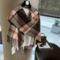 Khaki Grün Karo (Einzelne Franse) Original