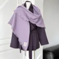 Geometrisches Blau / 198cm / Lila