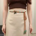 Butterfly Woven Waist Chain (K0309A) / Coffee