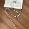 Blue Bead Braided Waist Chain (K0167)