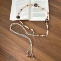 Coffee Beaded Braided Waist Chain (K0379)