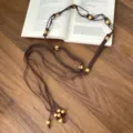 Coffee Cord Beaded Waist Chain (K0130D)