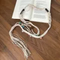 White Wax Cord Beaded Waist Chain (K0291B)