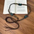 Butterfly Braided Beaded Waist Chain (K0376B)