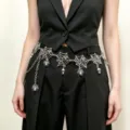 Spider Web Tassel Waist Chain (K0478B)