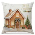 Maison en Pain d'Épices (Motif 4) / 45x45cm (Housse Uniquement)