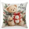 Ours en Peluche (Motif 2) / 45x45cm (Housse Uniquement)