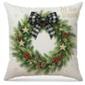 Couronne de Noël (Motif 1) / 45x45cm (Housse Uniquement)