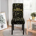 Schwarze Basis Goldene Schneeflocke Stil (HYYT02-23) / Einzelstück